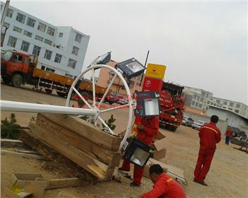 寧夏廣場高桿燈-寧夏鄂爾多斯