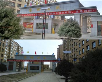 青海小區(qū)太陽能庭院路燈-青海省酒泉市瓜州太陽能路燈項目