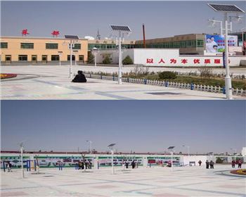 青海廣場太陽能庭院燈-青海省榆林市靖邊縣重點鎮(zhèn)文化廣場路燈工程