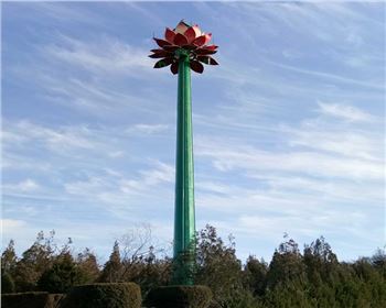 青海30米高桿燈-寶雞麟游蓮花燈